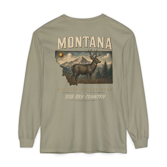 Montana Deer Long Sleeve Shirt (Unisex)