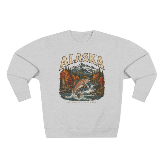 Alaska Fishing Crewneck Sweatshirt (Unisex)